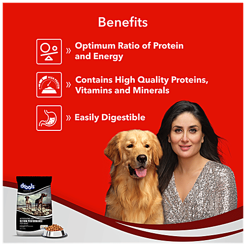 Drools Ultium Performance Adult Dog Dry Food, 20 kg  100% Nutrition, 0% Filler