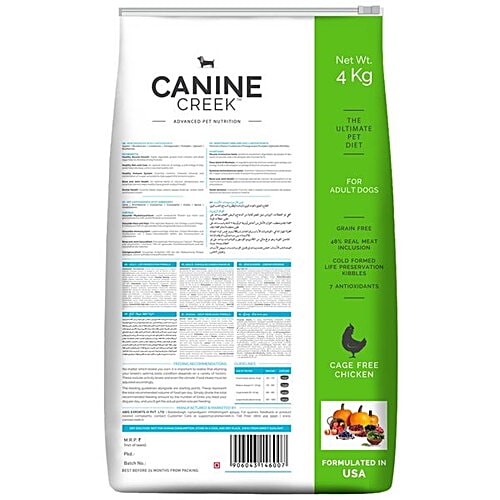 Canine Creek Adult Dry Dog Food - Ultra Premium, 4 kg Grain Free, Life Preservation Formula