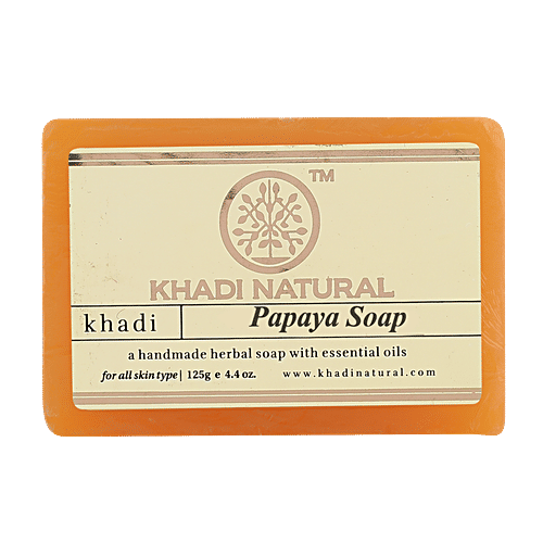 Buy Khadi Natural Papaya Handmade Herbal Soap Online at Best Price of