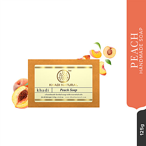 Buy Khadi Natural Peach Handmade Soap Removes Dirt & Impurities