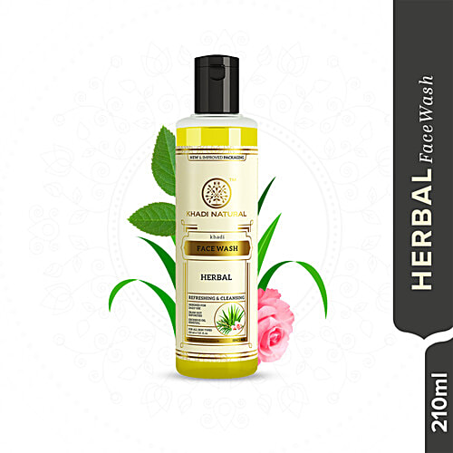 Buy Khadi Natural Herbal Face Wash Removes Excess Oil & Deep Cleanses Skin Online at Best