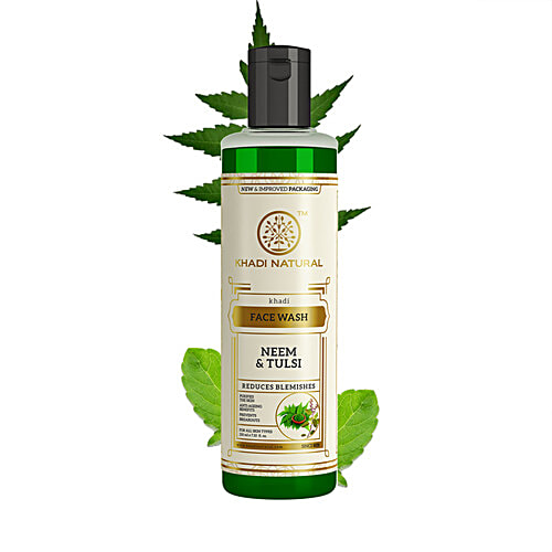 Khadi Natural Neem & Tulsi Face Wash - Controls Excess Oil, 210 ml  