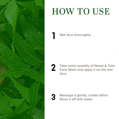 Khadi Natural Neem & Tulsi Face Wash - Controls Excess Oil, 210 ml  