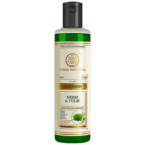 Buy Khadi Natural Herbal Neem & Tulsi Face Wash Online at Best Price of