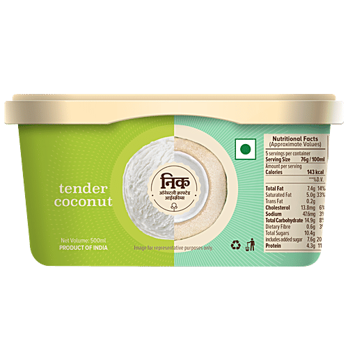 Nic Tender Coconut Ice Cream, 500 ml