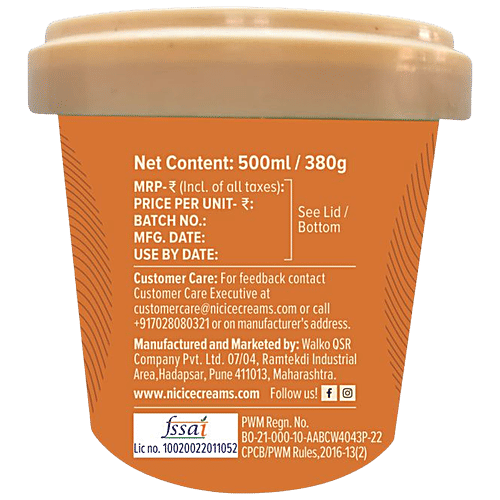 Nic Ice Cream - Sea Salt Caramel, 500 ml