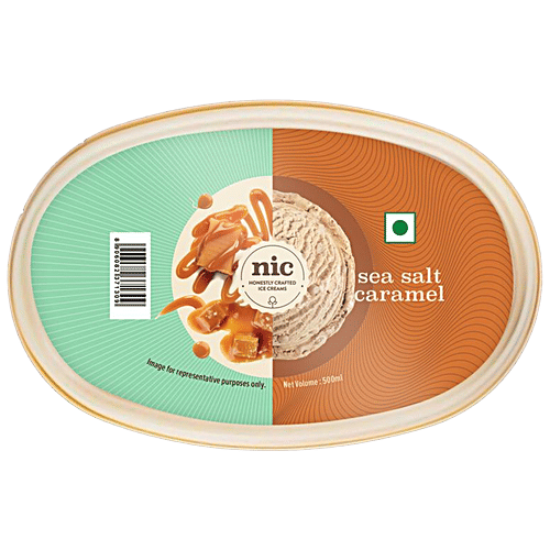 Nic Ice Cream - Sea Salt Caramel, 500 ml