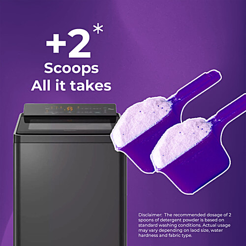 Ghadi Smart Matic Top/Front Load Lavender Fragrance Detergent Powder, 1 kg  With SPF Technology, Quick Disslove Action