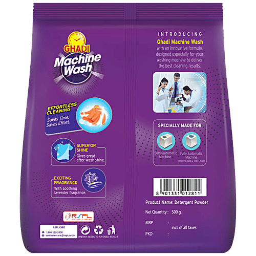 Buy Ghadi Machine Wash Detergent Powder Top & Front Load, Lavender Online at Best Price of Rs