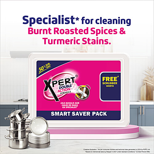 Xpert Dishwash Bar, 500 g (Get Free Scrub) 