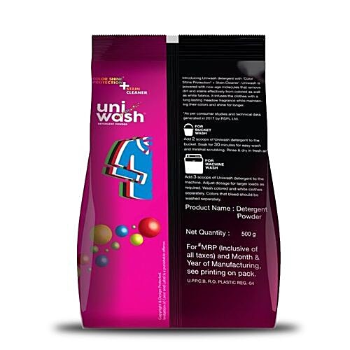 Buy Uniwash Detergent Powder Online at Best Price of Rs 70 bigbasket
