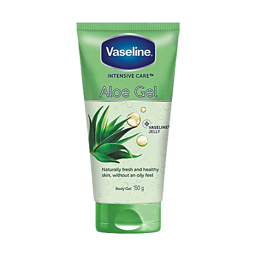 Vaseline Intensive Care Aloe Gel - Naturally Fresh & Healthy Skin, + Vaseline Jelly, 150 g  Deeply Moisturises
