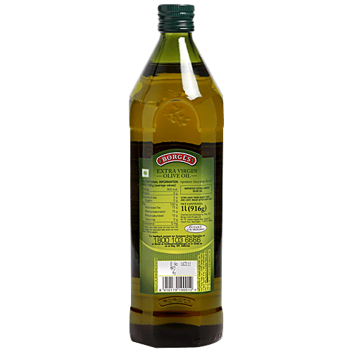 BORGES Extra Virgin Olive Oil, 1 lt Glass Bottle 