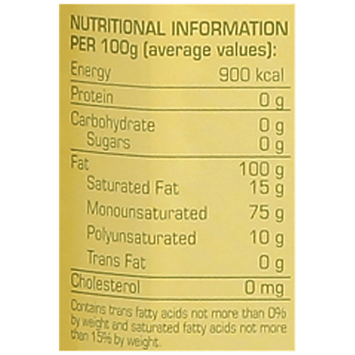 Borges Olive Oil For Indian Cooking - Frying & Baking, 1 L Glass Bottle Free from Argemone Oil