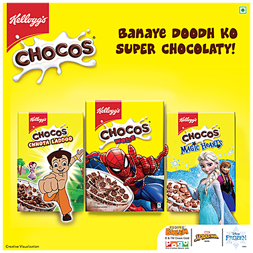 Kellogg's Chocos Webs, 300 g Box Source of Fibre, High in Protein