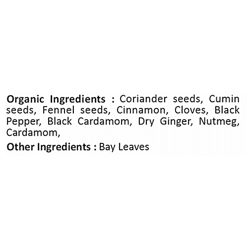 Earthon Organic Garam Masala Spice Blend, 100 g  No Artificial Color, No Preservatives