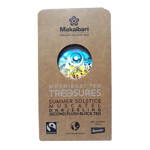 Makaibari Summer Solstice Muscatel Darjeeling Second Flush Black Tea, 100 g PAPER Board 