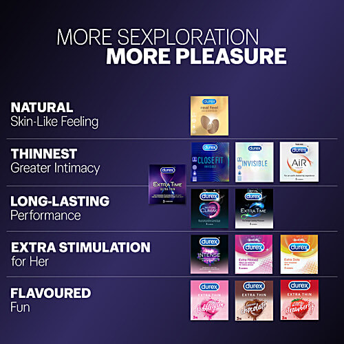 Durex Mutual Climax Condom, 3 pcs  Performa Lubricant