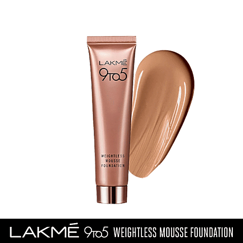 Lakme 9-To-5 Weightless Mousse Foundation, 25 g Walnut 