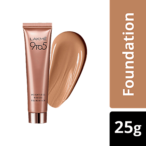 Lakme 9-To-5 Weightless Mousse Foundation, 25 g Walnut 
