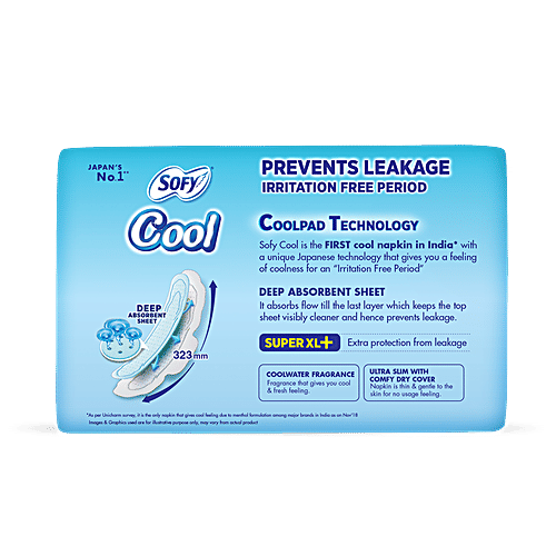 Buy Sofy Sanitary Pads Cool Super XL+ Online at Best Price bigbasket