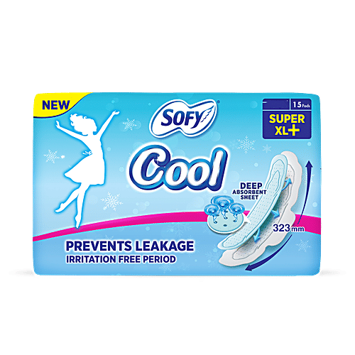 Sofy Sanitary Pads - Cool Super XL+, 15 pcs  