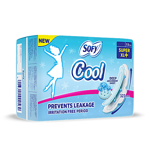 Sofy Sanitary Pads - Cool Super XL+, 15 pcs  