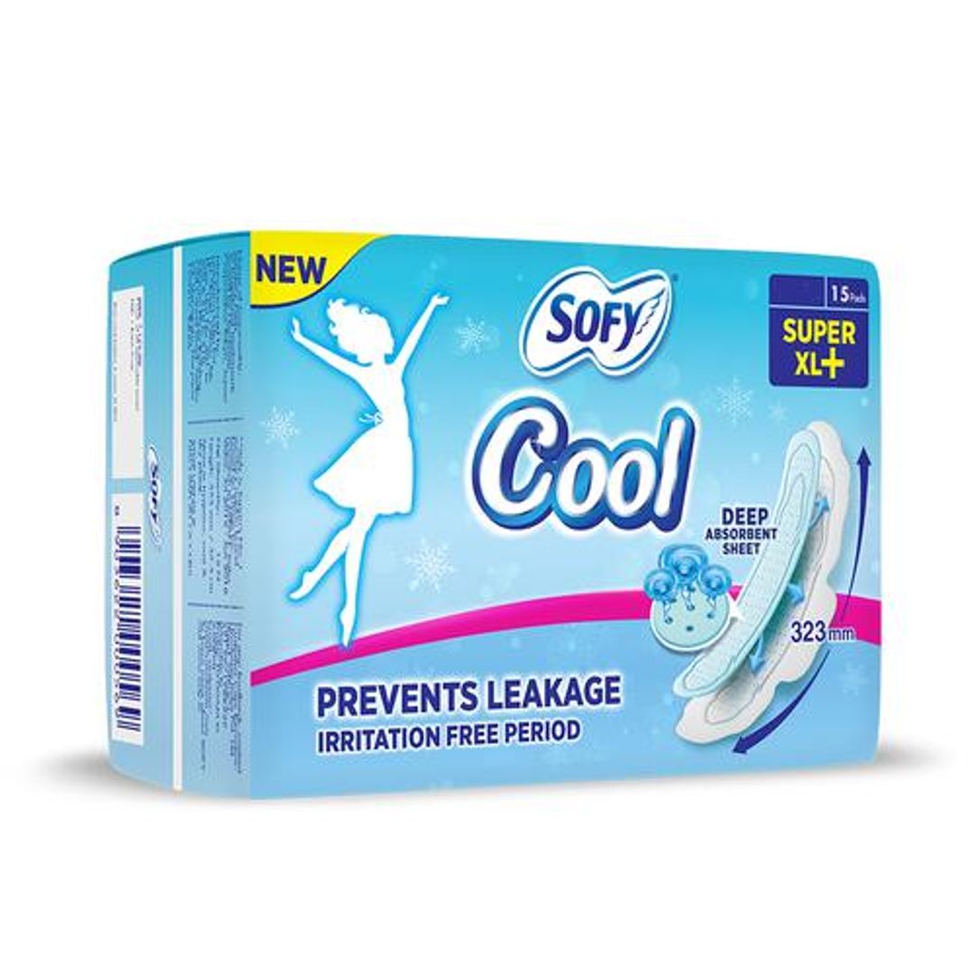 Sofy Sanitary Pads - Cool Super XL+, 15 pcs 