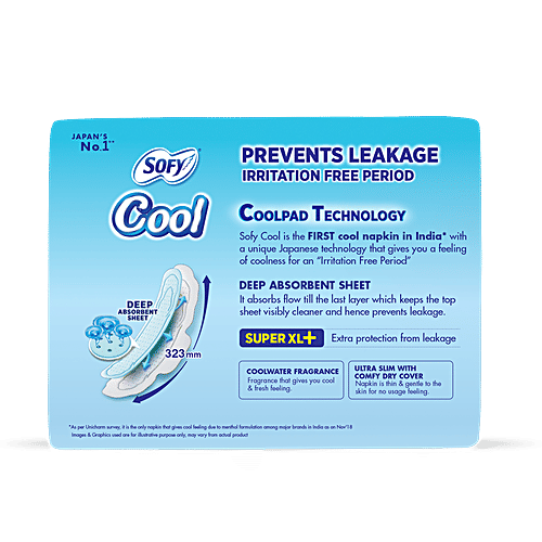 Buy Sofy Sanitary Pads Cool Super XL+ Online at Best Price bigbasket