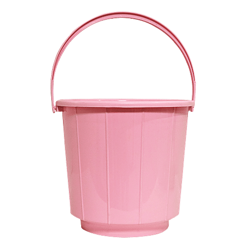 Buy BB Home Popular Plastic Strip Bucket Pink Online at Best Price of Rs 129 bigbasket