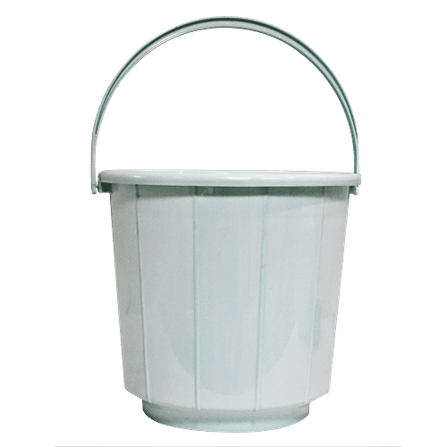 BB Home Popular Plastic Strip Bucket - Blue, 17 lt  