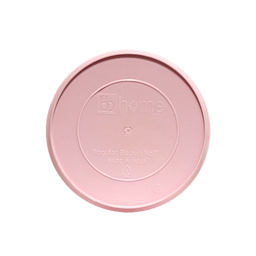 BB Home Frosty Plastic Bucket - Pink, 16 lt  