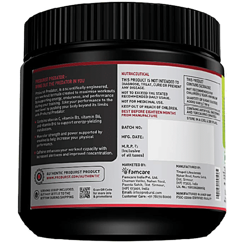 Buy Proburst Predator Pre Workout Apple Online at Best