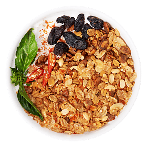 True Elements Chatpati Muesli - High In Fibre & Plant Protein, 400 g Container High Fiber