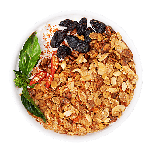 True Elements Chatpati Muesli - High In Fibre & Plant Protein, 400 g Container High Fiber