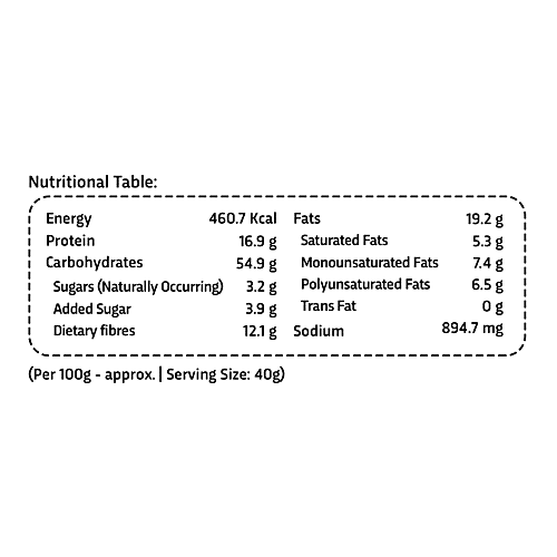 True Elements Chatpati Muesli - High In Fibre & Plant Protein, 400 g Container High Fiber