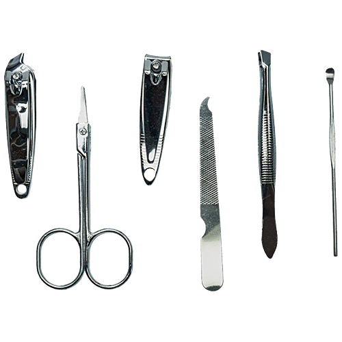 Bronson professional Manicure Pedicure Kit - Colour May Vary, 6 pcs  