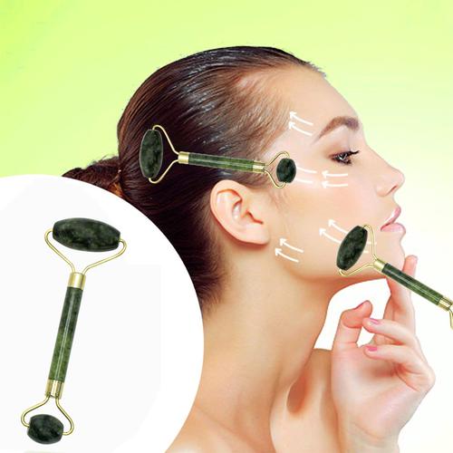 Bronson professional Jade Roller Massager For Face, Neck & Head - Colour May Vary, 1 pc  