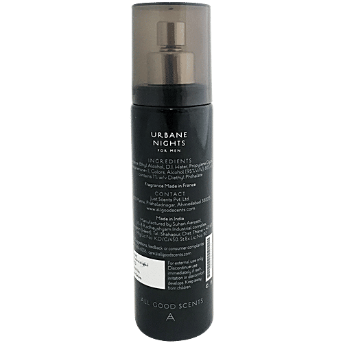 All Good Scents Urbane Nights Perfume Mist For Men, 100 ml  