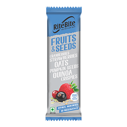 RiteBite Max Protein Fruit & Seeds Bar, 35 g  