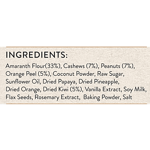 The Bread Company Fruit & Nut Amaranth Clusters, 140 g Box 