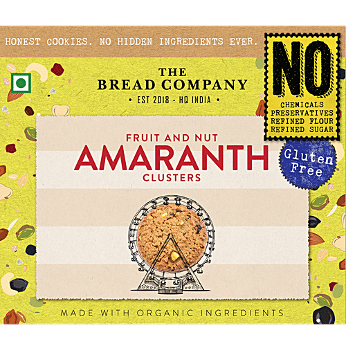 The Bread Company Fruit & Nut Amaranth Clusters, 140 g Box 