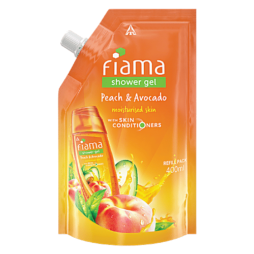 Buy Fiama Shower Gel Refill Pack Peach & Avocado Online at Best Price
