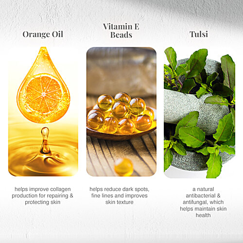 VLCC Tulsi Acne Clear Face Wash + Orange Oil Pore Cleansing Face Wash, 300 ml (Buy 1 Get 1) Paraben Free