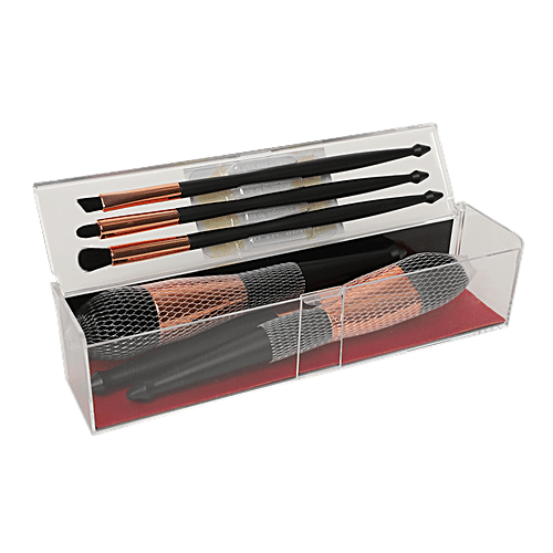 DP Makeup/Cosmetic Brush Set - Black, BB1208, 6 pcs  