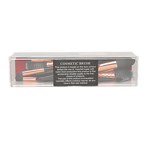 DP Makeup/Cosmetic Brush Set - Black, BB1208, 6 pcs  