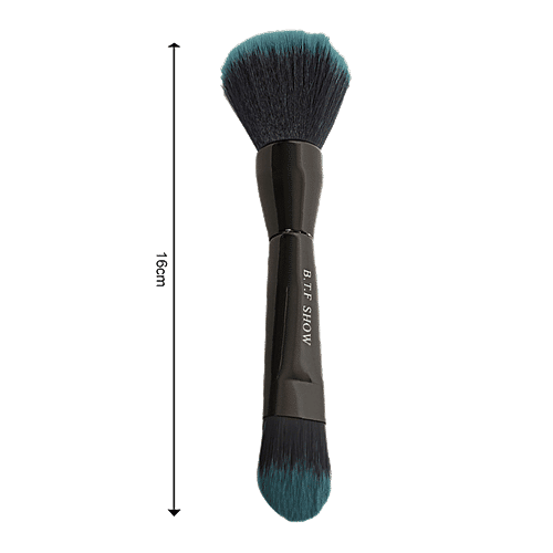 Beautiful Show 2-in-1 Makeup/Cosmetic Brush - Black, BB1210, 1 pc