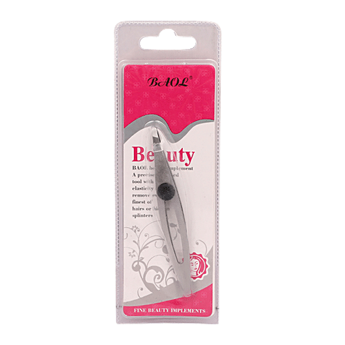 Baol Stainless Steel Tweezers - Black, BB1222AST, 1 pc  
