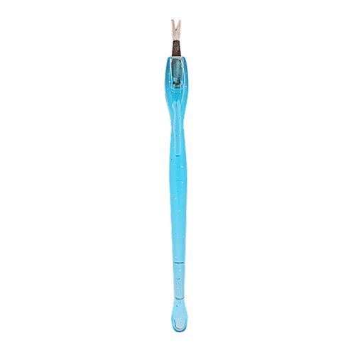 Baol Tweezers & Cuticle Remover - Plastic & Stainless Steel, BB1224BLU, 2 pcs  