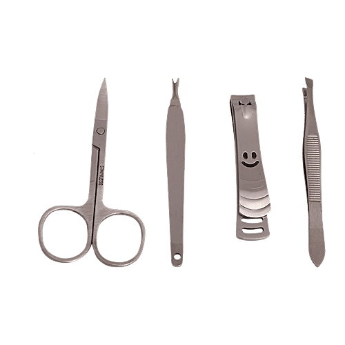 Baol Stainless Steel Manicure Set - Silver, BB1226, 4 pcs  